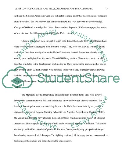 A History of Chinese and Mexican Americans in California