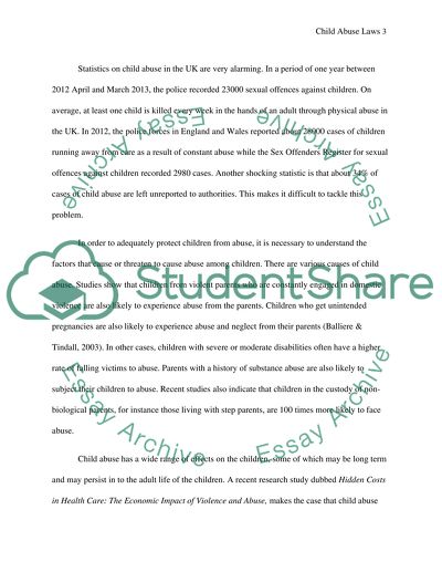 Child Abuse Laws in the UK