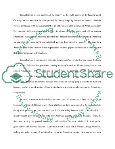 American individualism