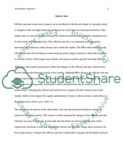 Monetary Policy and Effect of a Decrease of Interest Rate