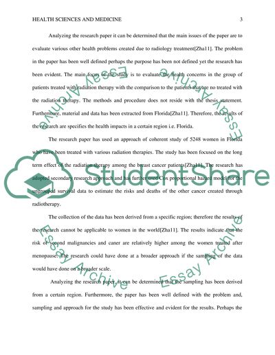 Second Malignancies in Breast Cancer Patients Following Radiotherapy - a Study in Florence, Italy