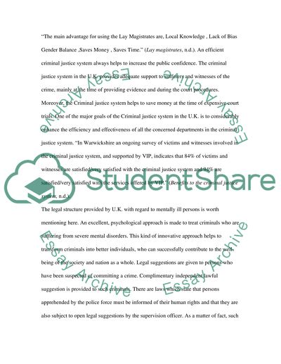 Business and Law: The Criminal Justice System