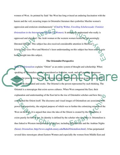 Reconstruction of the Character of Scheherazade