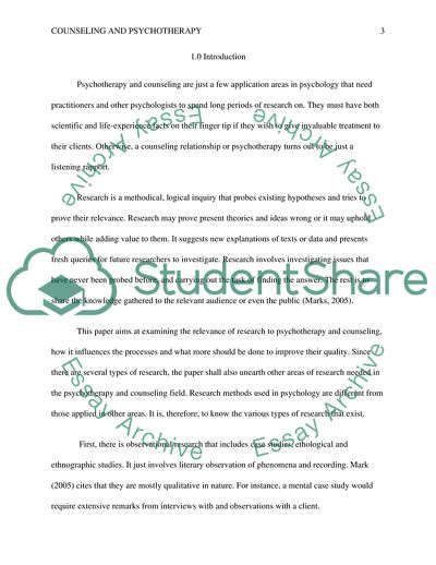 Counselling and Psychotherapy without Research is Just a Listening Relationship