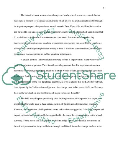 Outlook for International Monetary System