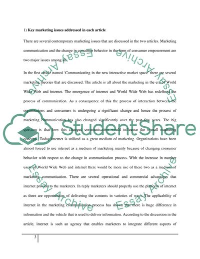 mba marketing essay