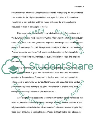 Culture and Religion - Shrine Pilgrimage in Turkmenistan