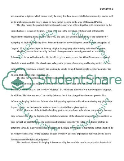 Religion in the Laramie Project