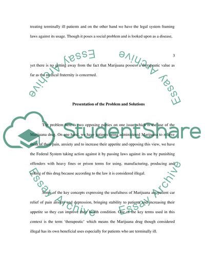 Legalizing Marijuana on The Federal Level