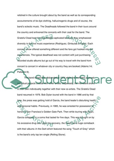 The Grateful Dead Bands Impact on Their Fans
