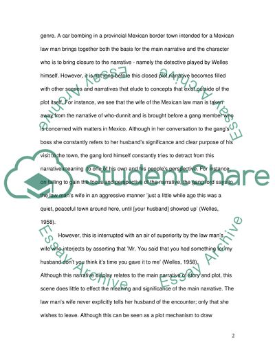 A Touch of Evil by Orson Welles