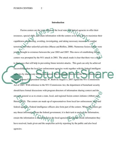 What Are Fusion Centers and How Are These a Part of Homeland Security