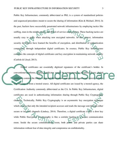 Public Key Infrastructure in Information Security