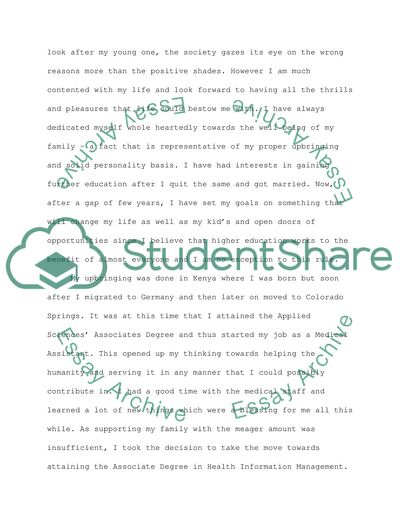 Why Do I Want to Work in Public Health and How will the Program of Study Help Me Achieve Them