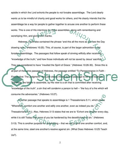 The Doctrine of the Church