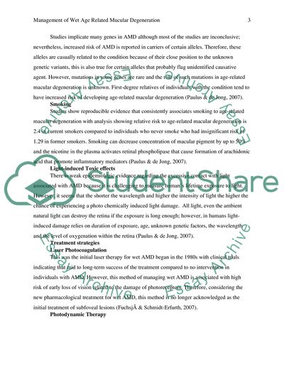 Management of Wet Age-Related Macular Degeneration