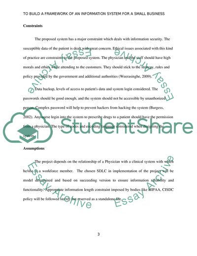 A Framework of an Information System for Healthcare Services