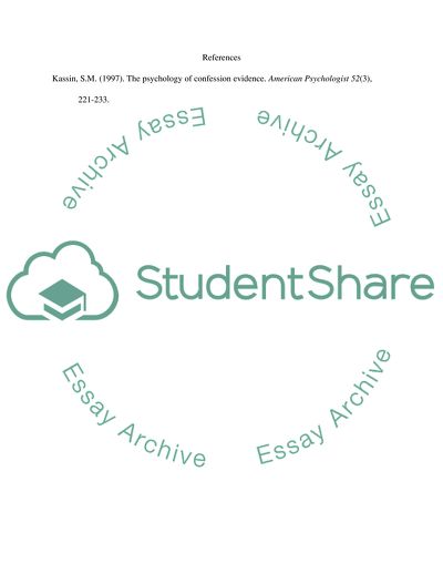 The Psychology of Confession Evidence