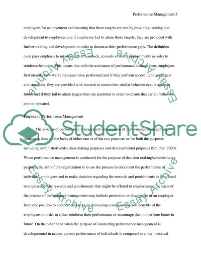 Performance Management