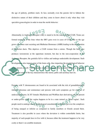 Causes of XY females