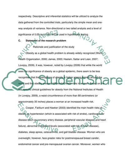 Efficacy of Three Modes of Weight Loss Intervention