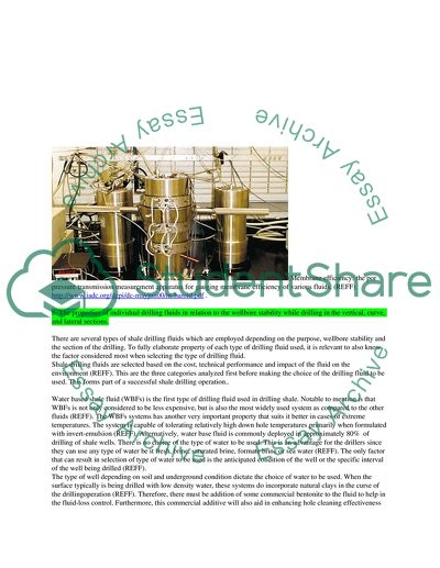 Chemical Shale Instability & Inhibition