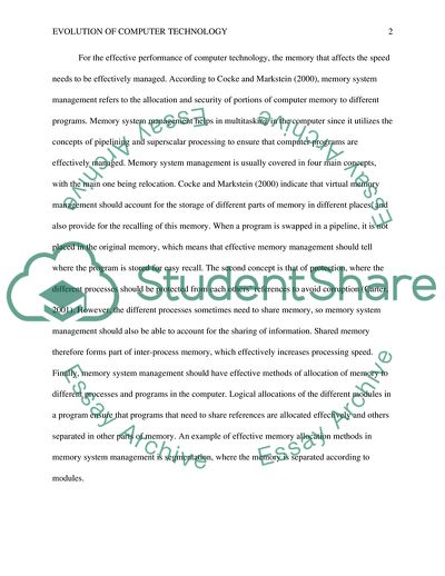 Evolution of Computer Technology