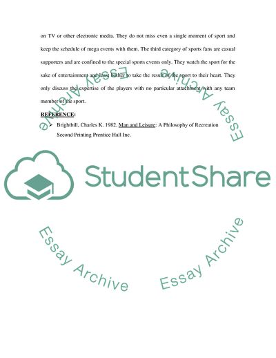 Classification of Sports Fans