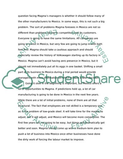 Problems and Opportunities of NAFTA and Magma Organizations