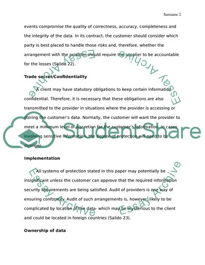 Legal issues in cloud computing