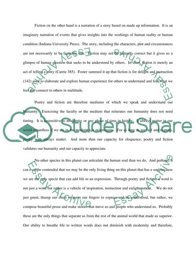 Does Poetry and/or Fiction Still Really Matter in the Modern World