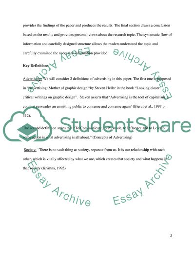 How does Advertising Impact the Current Society