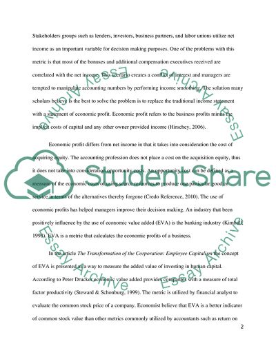 Alternative Methods of Accounting