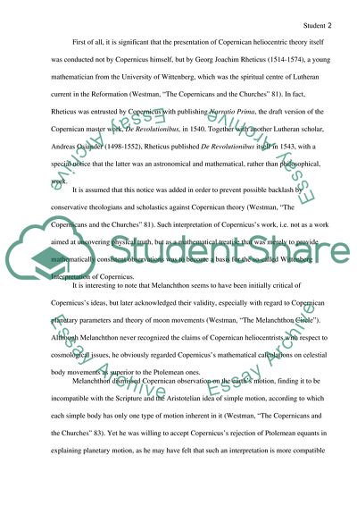 Interpretation of Copernicus in the 16th Century