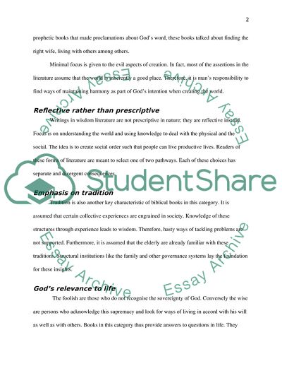 How is the Theme of Creation Used in the Book of Proverbs