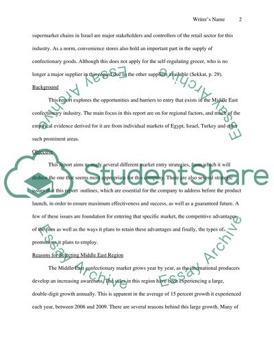 International Marketing for Confectionery Manufacturers