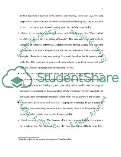 Tesco Retail Marketing