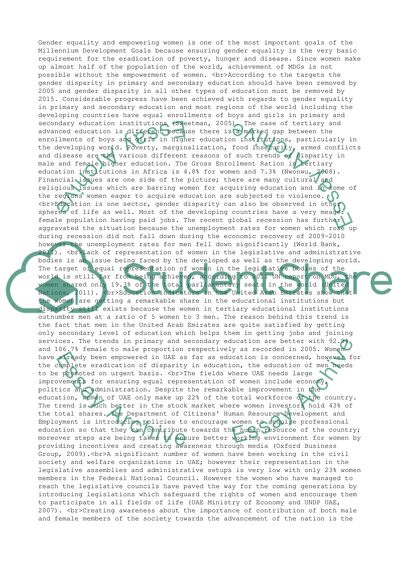 UN Millennium Development Goals