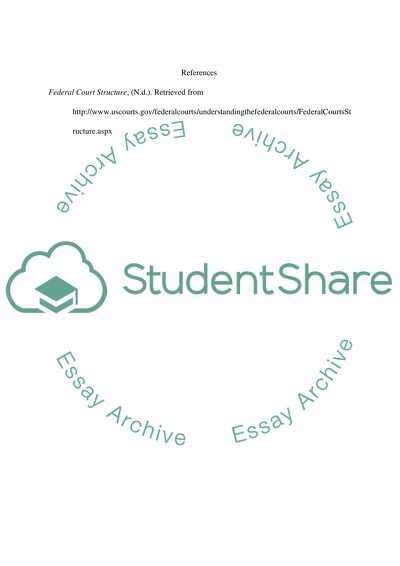 Federal Court System