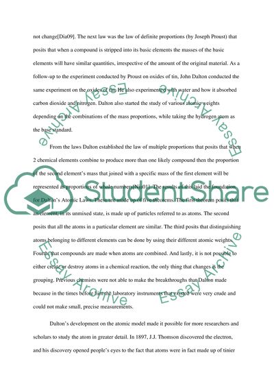 John Daltons Atomic Theory