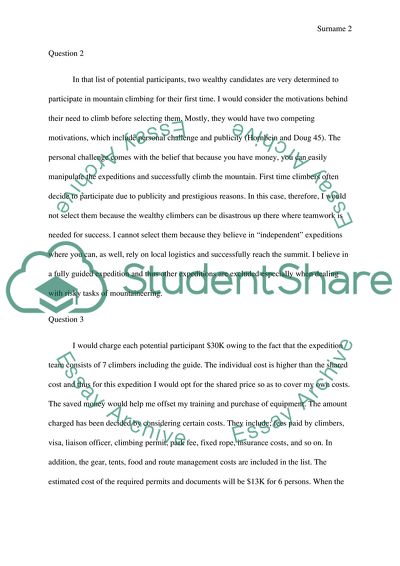 Analysis of the Everest Film