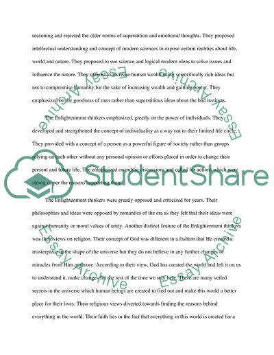 The Age of Enlightment