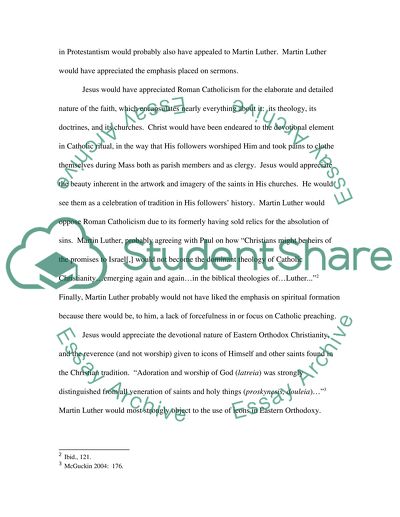 The Reactions of Jesus and Martin Luther