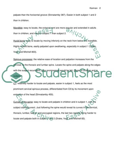 Week 7 lab on human bones