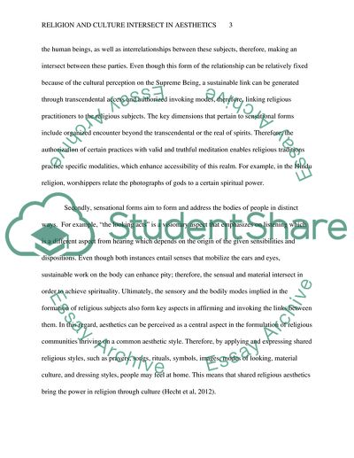 How Religion and Culture Intersect in the Realm of Aesthetics