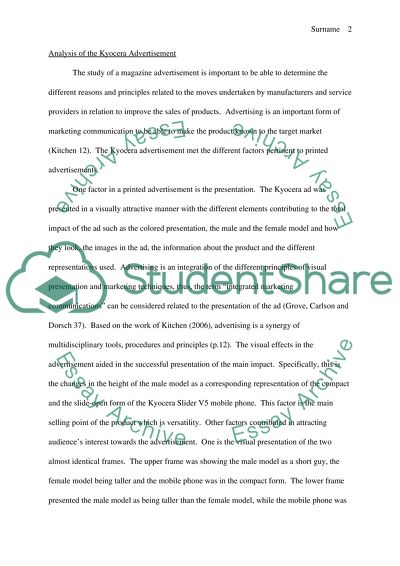 Key Elements Important in a Magazine Advertisement