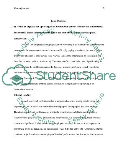 Answer exam question1a 1b