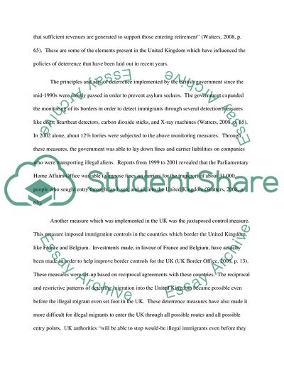 Policies of Deterrence on Migrants