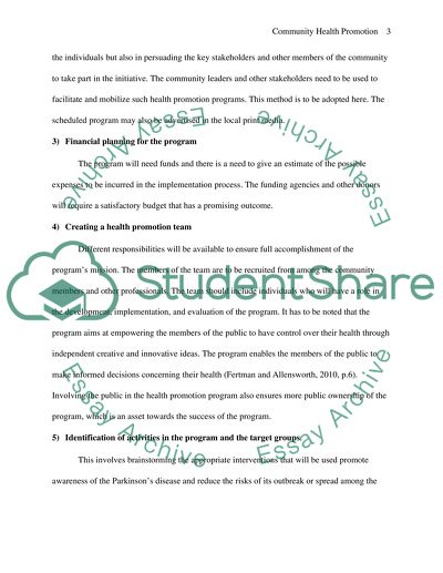 Strategies for Community Health Promotion