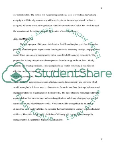 Brand: Artcadabra from Concept to Launch : Brief proposal